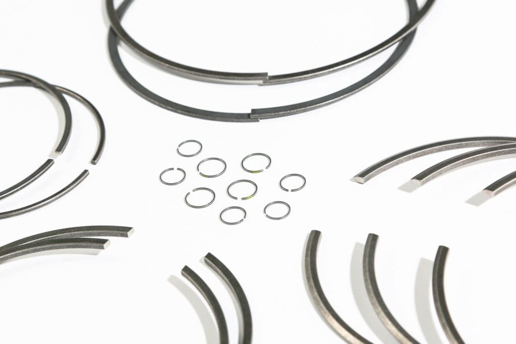 Close-up shot of sealing rings