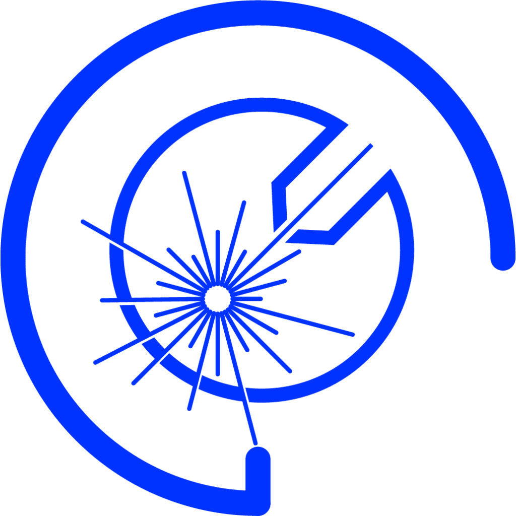 Blue special processes icon